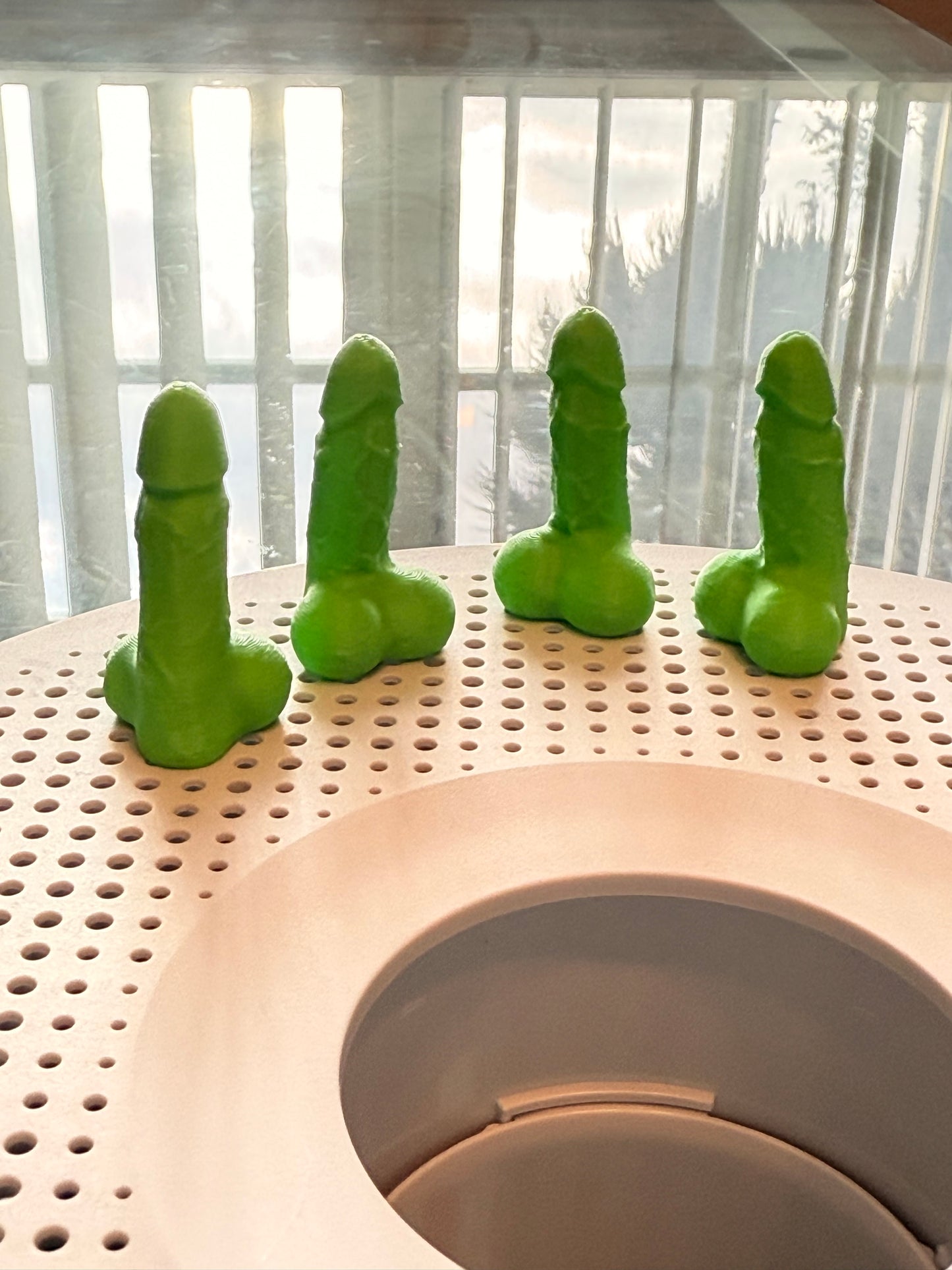 Hard One Valve Stem Caps- D*ck jokes prank- SET OF 4