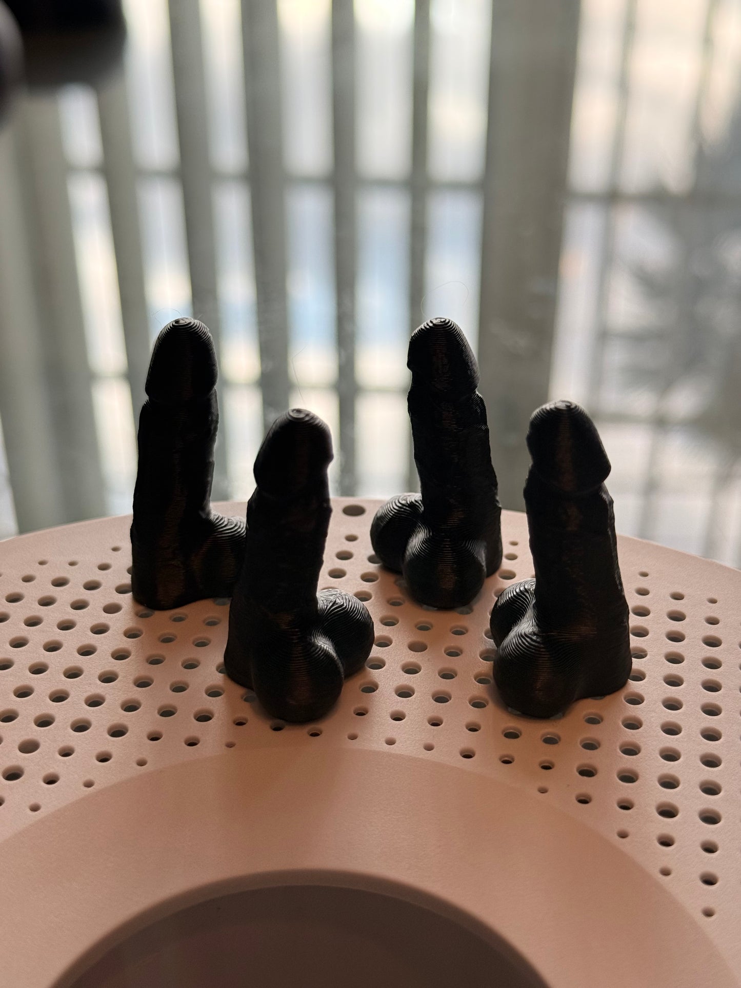 Hard One Valve Stem Caps- D*ck jokes prank- SET OF 4