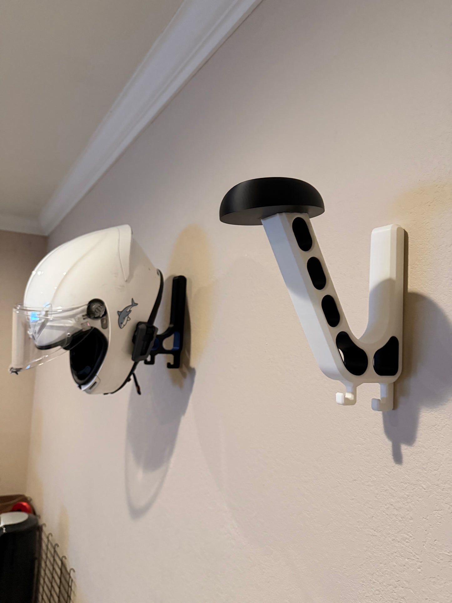 NEW Motorcycle Helmet Flush Wall Mount