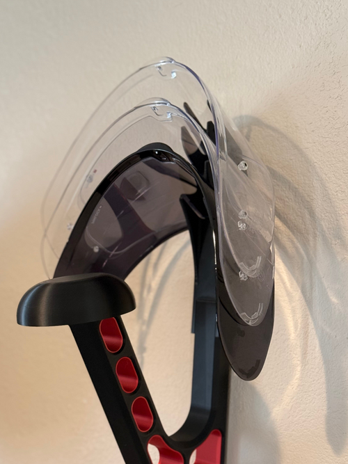 Helmet Visor Holder (Wall-Mount Add-On)